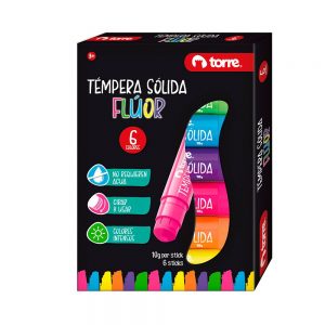 TEMPERA SOLIDA 6 COL FLUOR TORRE