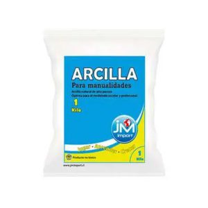 ARCILLA BLANCA 1KG JM-IMPORT