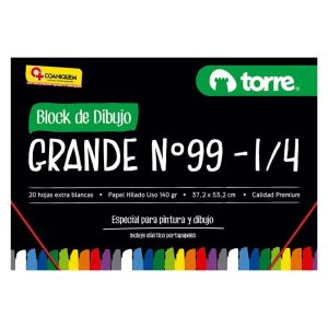 BLOCK DIBUJO TORRE 20 HOJAS GRANDE N°99 1/4