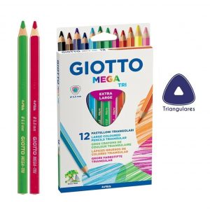 LAPICES 12 COLORES JUMBO MEGRA-TRI GIOTTO