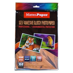 PAPEL FOTOGRAFICO A4 180GR ADHESIVO 20HJ MISTER PAPER