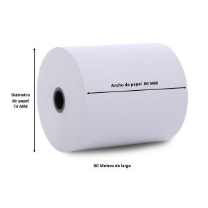 ROLLO TERMICO 80MM 80MT 48GR MISTER PAPER