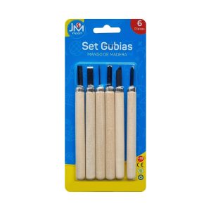 GUBIAS PARA TALLAR 6 PIEZAS JM