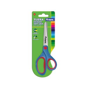 TIJERA ESCOLAR SOFT GRIP 5,5 PULG. TORRE