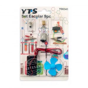 SET ESCOLAR CIRCUITO ELECTRICO 9 PIEZAS YTS
