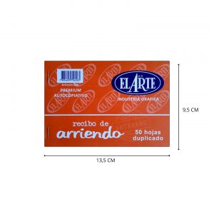 RECIBO DE ARRIENDO 50/2 HJ AUTOCOPIATIVO EL ARTE
