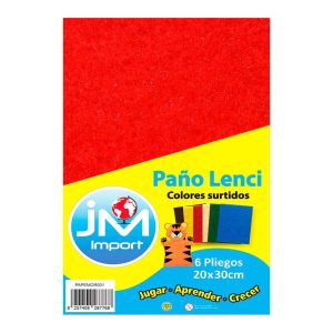 PAÑO LENCI 20×20 CM 6 COLORES JM