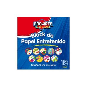 BLOCK PAPEL ENTRETENIDO 16X16 CM PROARTE