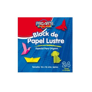 BLOCK PAPEL LUSTRE 16X16 CM PROARTE