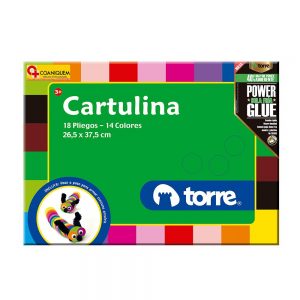 CARPETA TORRE CARTULINA COLOR 18 PLG