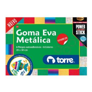 CARPETA GOMA EVA METELICA 6 PLG TORRE