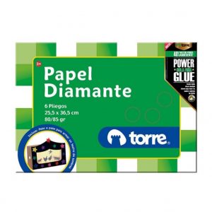 BOLSON PAPEL DIAMANTE 6 PLG TORRE