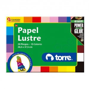 CARPETA PAPEL LUSTRE 20 PLG TORRE