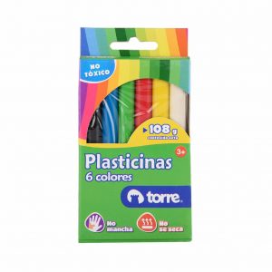 PLASTICINA 6 COLORES TORRE