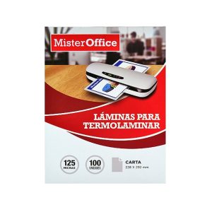 LAMINA TERMOLAMINAR 125MIC 100 UN CARTA MISTER