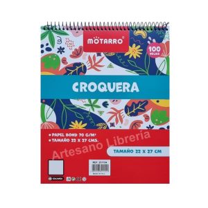 CROQUERA MOTARRO CARTA 100 HOJAS