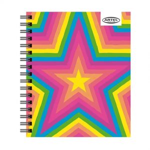 CUADERNO BOOK 120HJ 7MM ARTEL ARCOIRIS FLUOR