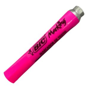 DESTACADOR BIC MARKING FLUORESCENTE ROSADO