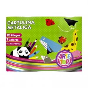 BOLSON CARTULINA METALICA 10 PLG ARTE TOP