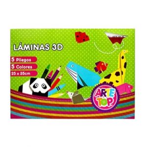 BOLSON LAMNIA 3D 5 PLG 5 COLORES ARTE TOP