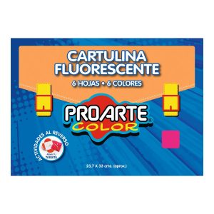 BOLSON CARTULINA COLORES FLUORESCENTE 12 PLG PROARTE