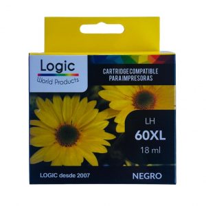 CARTUCHO LOGIC LH 60XL 18ML NEGRO