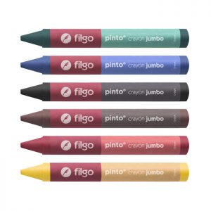 LAPICES CERA 12 COLORES CRAYON FILGO