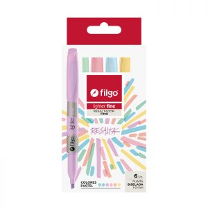 DESTACADOR FILGO LIGHTER FINE 6 COL PASTEL