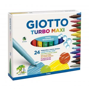 MARCADOR 24 COLORES TURBO MAXI GIOTTO