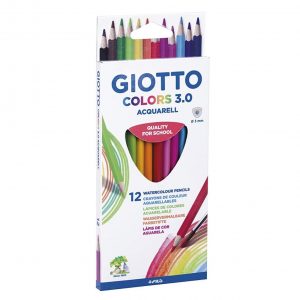 LAPICES 12 COLORES 3.0 ACUARELABLES GIOTTO