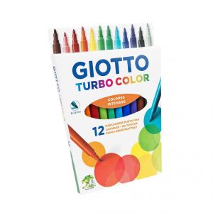 MARCADOR 12 COLORES FINO TURBO GIOTTO