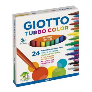 MARCADOR 24 COLORES FINO TURBO GIOTTO