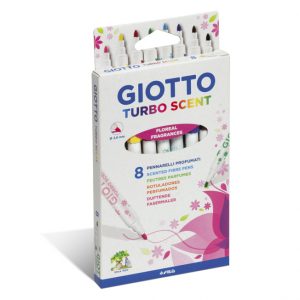 MARCADOR 8 COLORES FINO TURBO SCENT GIOTTO