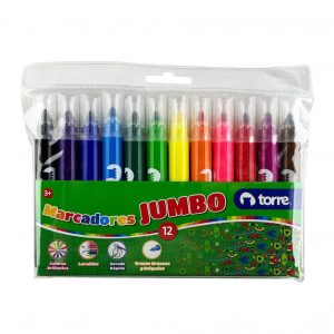 MARCADOR 12 COLORES JUMBO TORRE