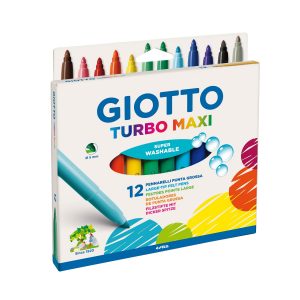 MARCADOR 12 COLORES TURBO MAXI GIOTTO