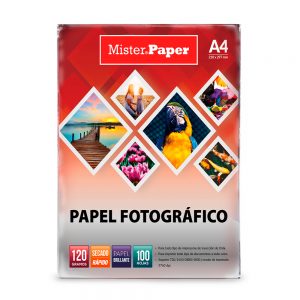 PAPEL FOTOGRAFICO A4 120GR 100HJ MISTER