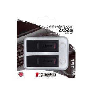 PENDRIVE KINGSTON USB DATATRAVELER 3.2 EXODIA 2x32GB