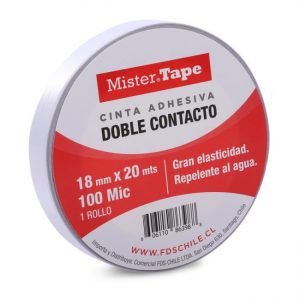 CINTA ADHESIVA DOBLE CONTACTO 18MM 20MT MISTER