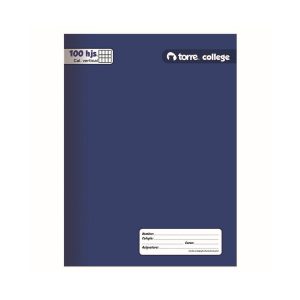 CUADERNO COLLEGE 100HJ TORRE CALIGRAFIA VERTICAL