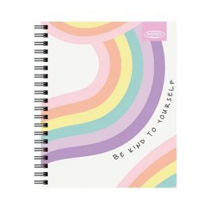 CUADERNO UNIVERSITARIO ARTEL 100HJ 7MM ARCOIRIS PASTEL