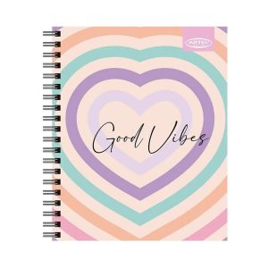 CUADERNO UNIVERSITARIO ARTEL 100HJ 7MM ARCOIRIS PASTEL