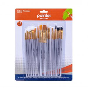 PINCELES ARTISTICOS BRUSH PEN 18 PZS POINTER