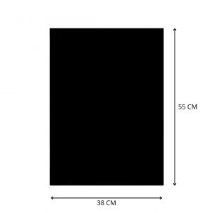 CARTON PIEDRA NEGRO 38X55CM 1.4MM ROKA
