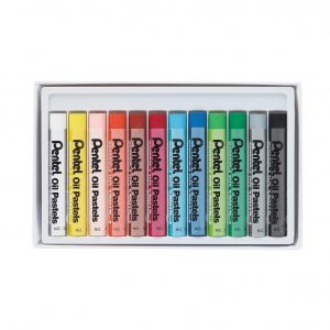 LAPIZ PASTEL OLEO 12 COLORES PENTEL