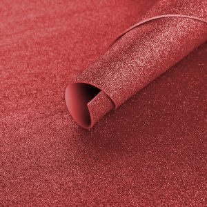 GOMA EVA GLITTER 40X60CM ROJO