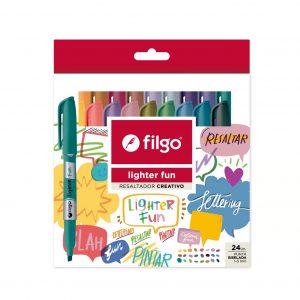 DESTACADOR FILGO LIGHTER FINE 24 COLORES FUN