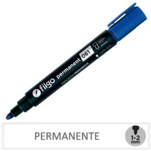 MARCADOR PERMANENTE PUNTA REDONDA FILGO AZUL