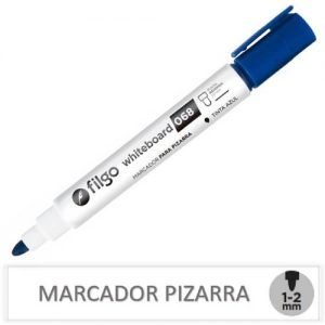 MARCADOR PIZARRA PUNTA REDONDA FILGO AZUL