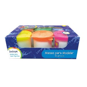 MASA PARA MODELAR 6 COLORES ART&CRAFT