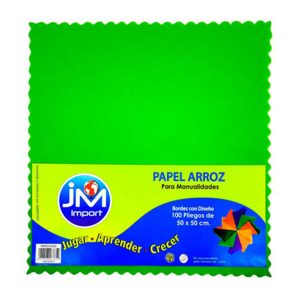 PAPEL DE ARROZ JM VERDE MANZANA